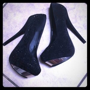 Black stud Heels